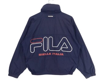 Buy Vintage Fila Hoodie Fila Biella Italia Bomber Jacket Zipper