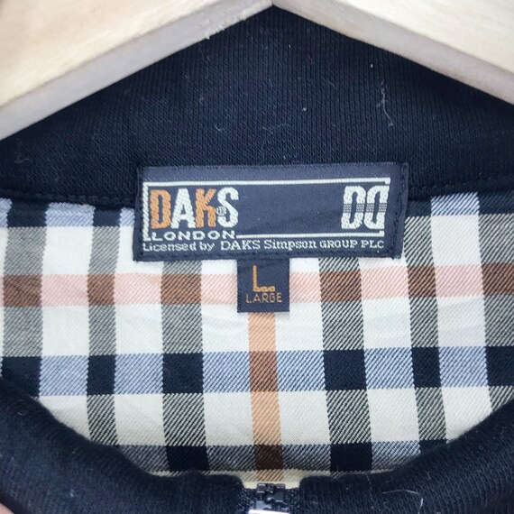 Vintage Daks London Sweatshirt Half Zip Double Po… - image 7