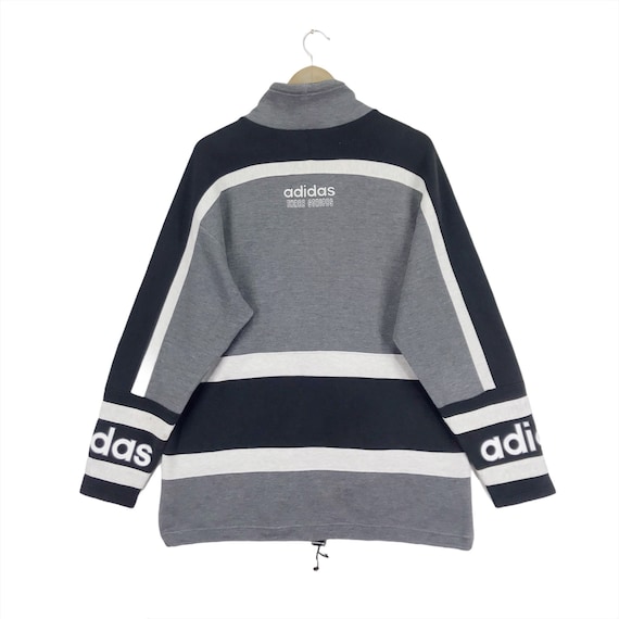adidas Originals 3-Stripe Black Turtleneck Sweatshirt