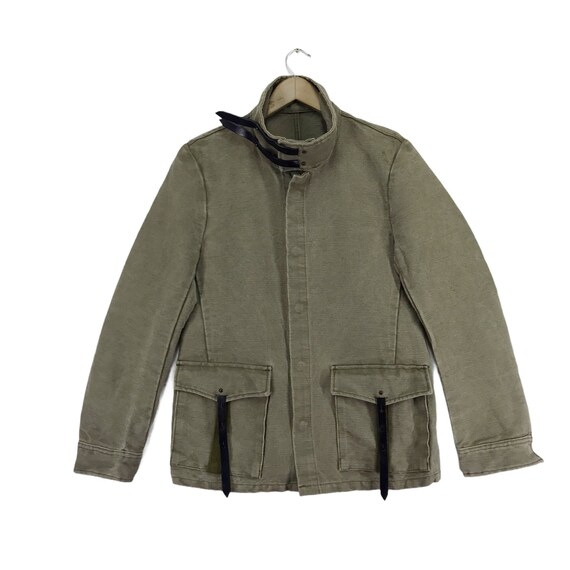 RARE ROAR Chore Jacket Neck Belt Collar 