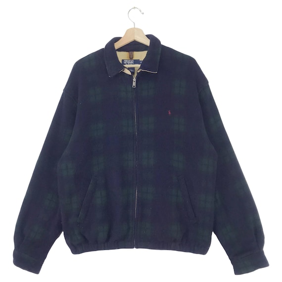 Vintage 90s Polo Ralph Lauren Fleece Jacket Spellout Small - Etsy