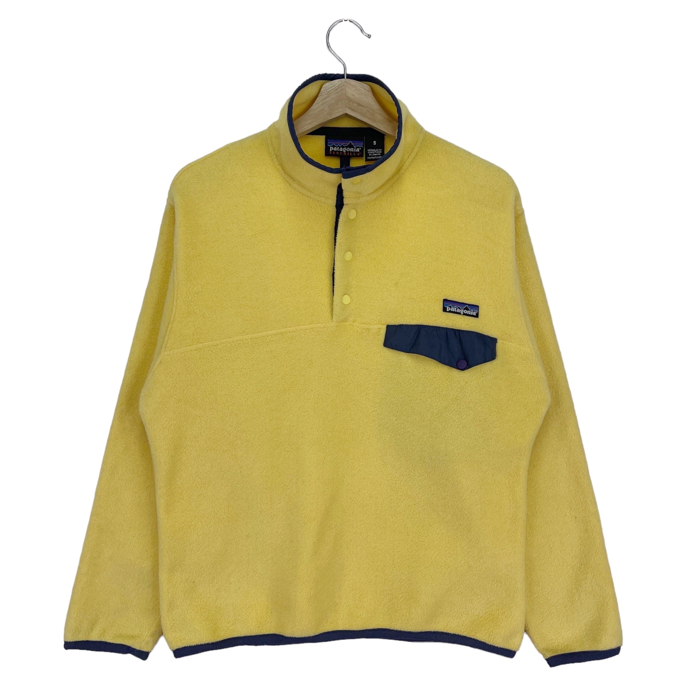 Vintage 90s Patagonia Synchilla Fleece Half Snap Button Single
