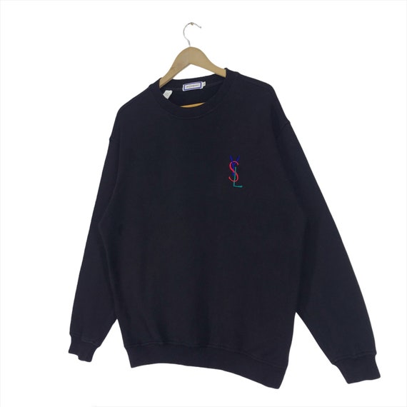 Vintage Yves Saint Laurent Sweatshirt Crewneck Multicolored