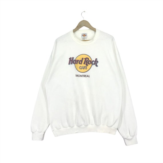 Vintage 90s Hard Rock Cafe Montreal Sweatshirt Spellout Big - Etsy