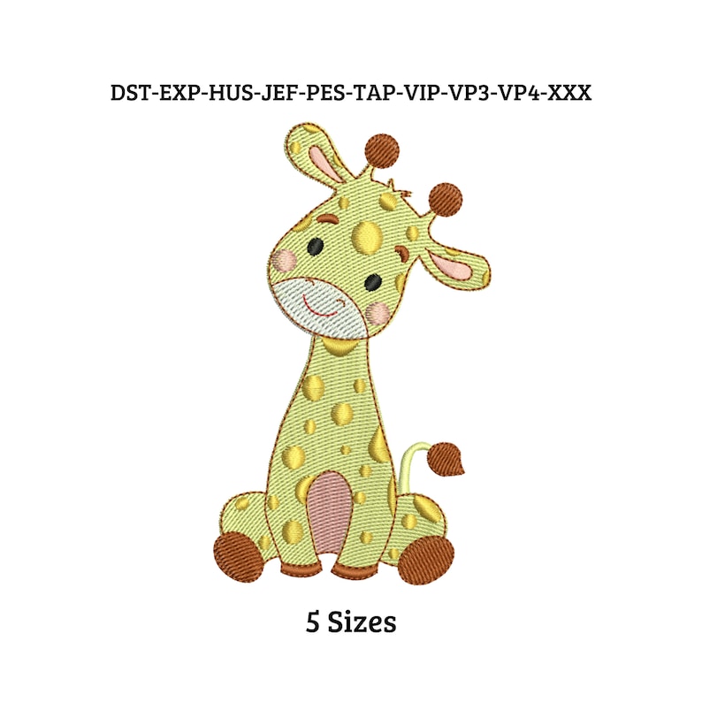 Giraffe Embroidery Design, Baby Embroidery Design, Embroidery, Instant ...