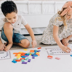 Digital Download - Holzspielzeug - Montessori Spielzeug - Waldorf Spielzeug - STEM Spielzeug - Holzspielzeug - Offenes Spielzeug - Fidget Spielzeug - Mini DominoKarte Set