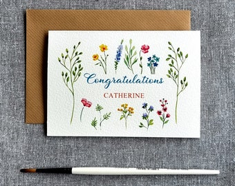 Carta di invito matrimonio floreale dell'acquerello | Vettore Gratis