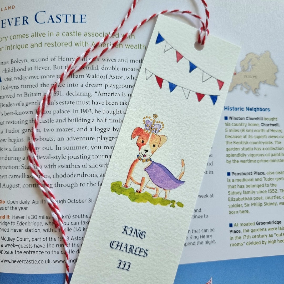 Coronation Bookmarks King Charles III Watercolour Hand Etsy Australia