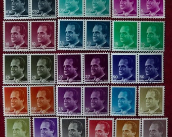 Briefmarken SPANIEN 1976/1984 Juan Carlos I-Serie