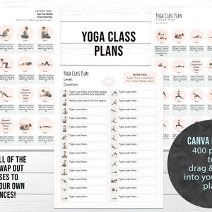 Yoga Class Planner, Yoga Teacher Class Plans, Yoga Class Sequence Planner, Yoga Class Plans Drag & drop 200 poses to sequence your class image 9