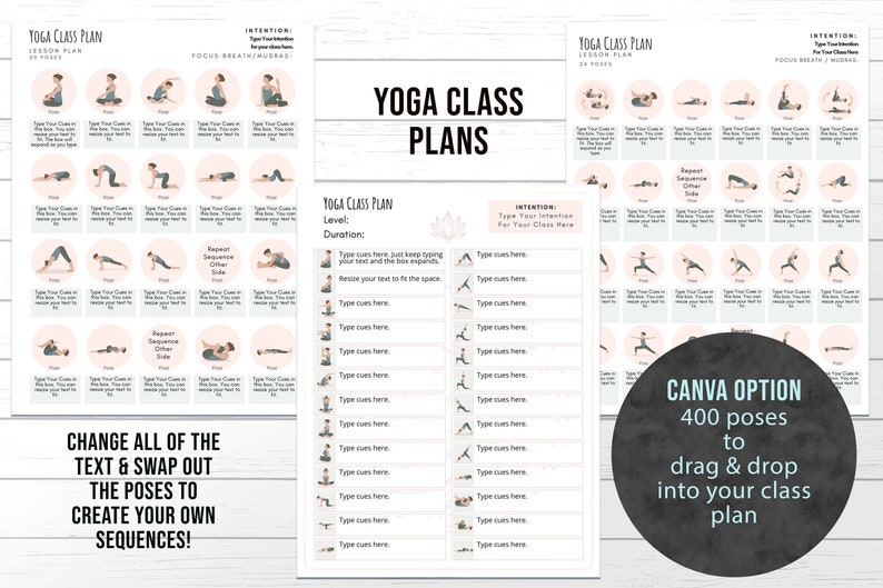 Yoga Class Planner, Yoga Teacher Class Plans, Yoga Class Sequence Planner, Yoga Class Plans Drag & drop 200 poses to sequence your class image 9