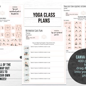 Yoga Class Planner, Yoga Teacher Class Plans, Yoga Class Sequence Planner, Yoga Class Plans Drag & drop 200 poses to sequence your class image 10