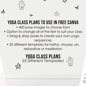 Yoga Class Planner, Yoga Teacher Class Plans, Yoga Class Sequence Planner, Yoga Class Plans Drag & drop 200 poses to sequence your class image 2