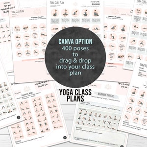 Yoga Class Planner, Yoga Teacher Class Plans, Yoga Class Sequence Planner, Yoga Class Plans Drag & drop 200 poses to sequence your class image 4