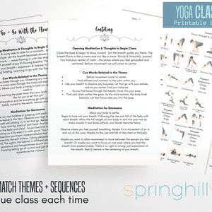 40 Yoga Class Plans + 25 Theme Scripts + 25 Addit. Meditations + 9 Yoga ...