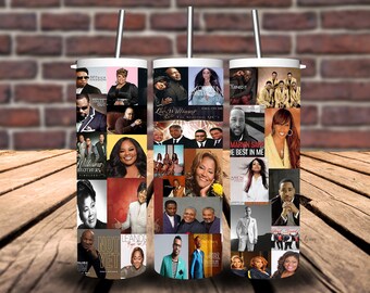 Gospel Greats Tumbler Design: 20oz Skinny Tumbler Wrap (PNG)