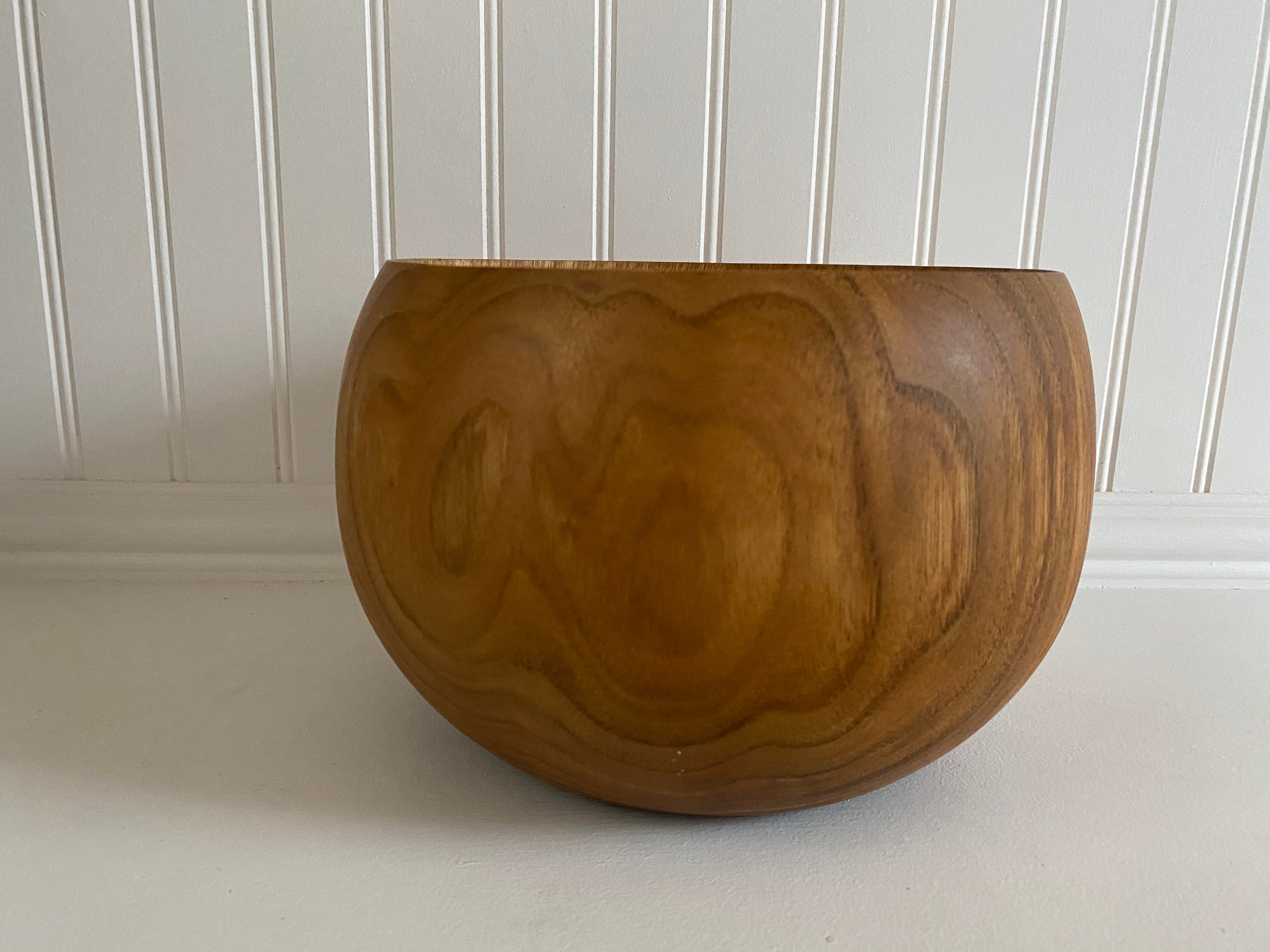 Decorative wood bowl serving bowl farmhouse inspired Etsy