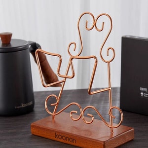Coffee Filter Holder Coffee Paper Storage Rack Coffee Filter Paper Container Stand U-shaped V-shaped Paper Filters
