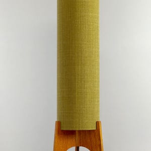 Lemongrass - Recycled Fabric | Archie Rocket Floor Lamp - Mid-Century Modern Inspired, Handmade Floor Lamp by Retro Duo.