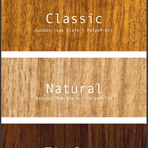 Lamp Base Finish - Available in Classic Golden Teak Stain & Polyx Oil Finish, Natural Oak in Clear Polyx Oil Finish and Timeless Brown Teak Stain & Polyx Oil Finish