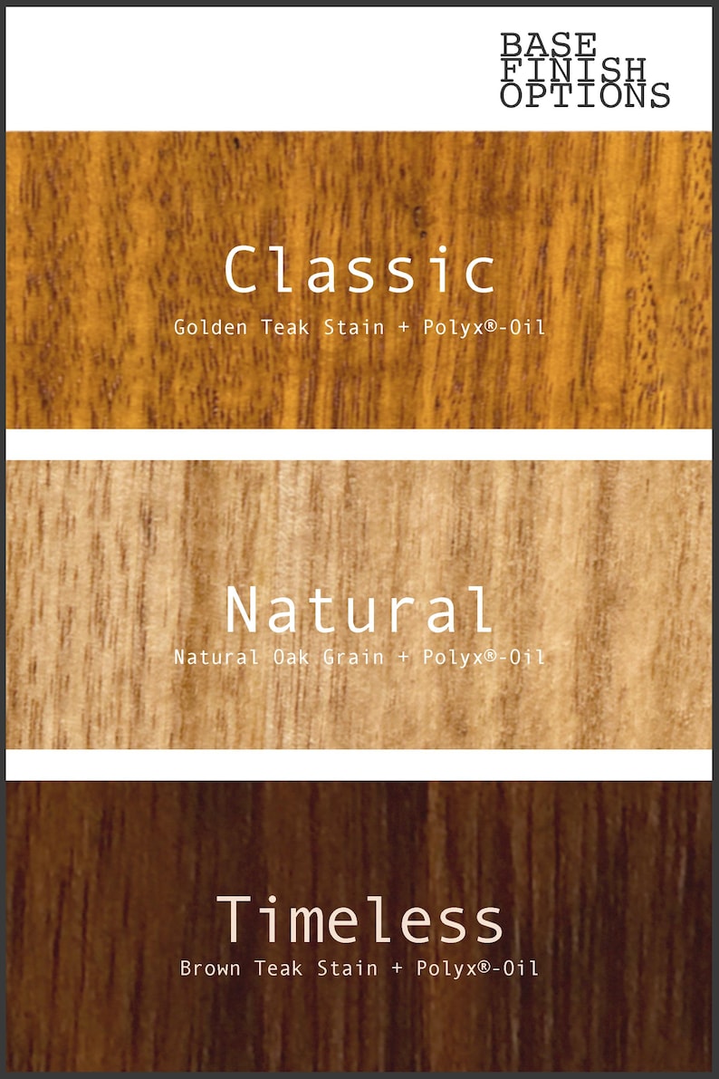 Lamp Base Finish - Available in Classic Golden Teak Stain & Polyx Oil Finish, Natural Oak in Clear Polyx Oil Finish and Timeless Brown Teak Stain & Polyx Oil Finish