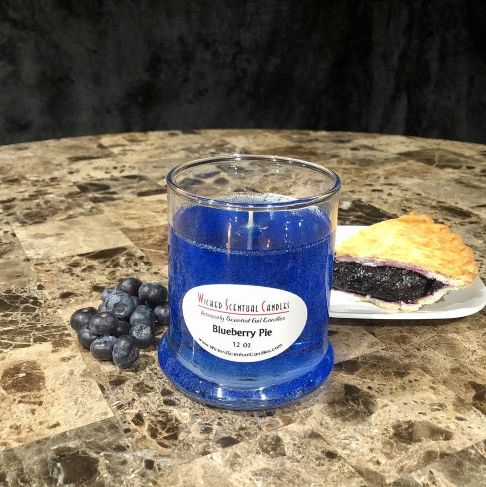 Blueberry Pie Scented Gel Candle handmade candle decorating Etsy