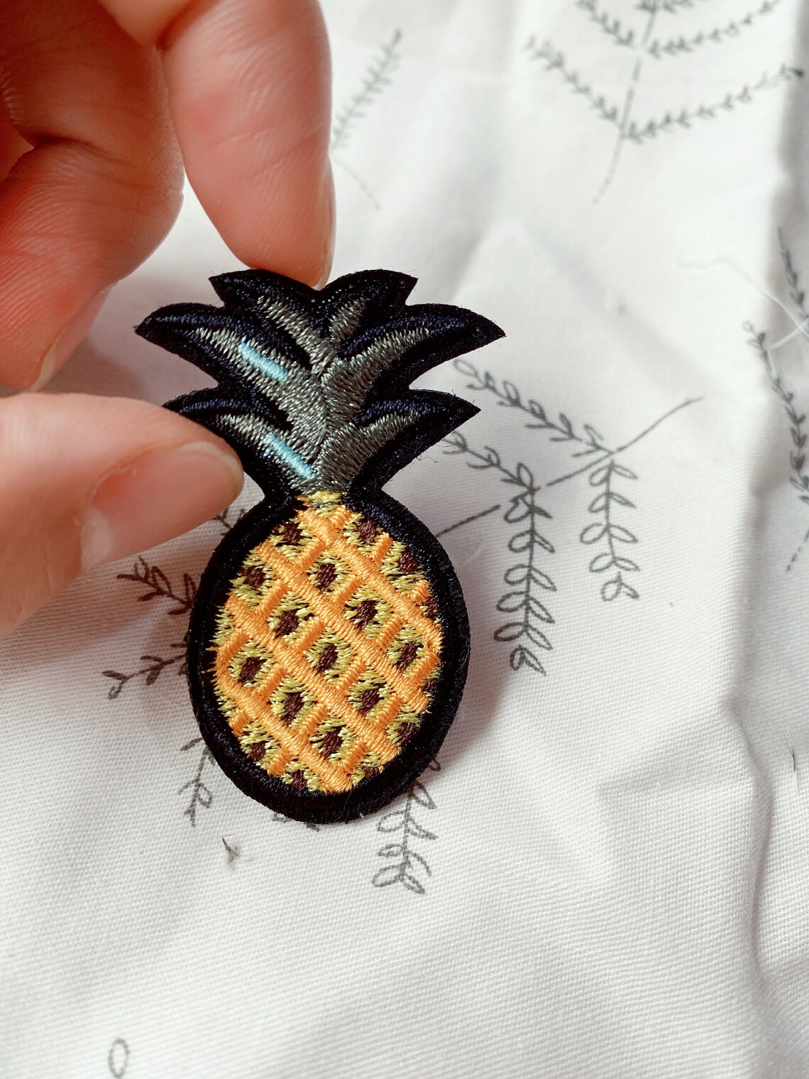 Pineapple Patch Iron On Patch Embroidery Patch Applique High Etsy
