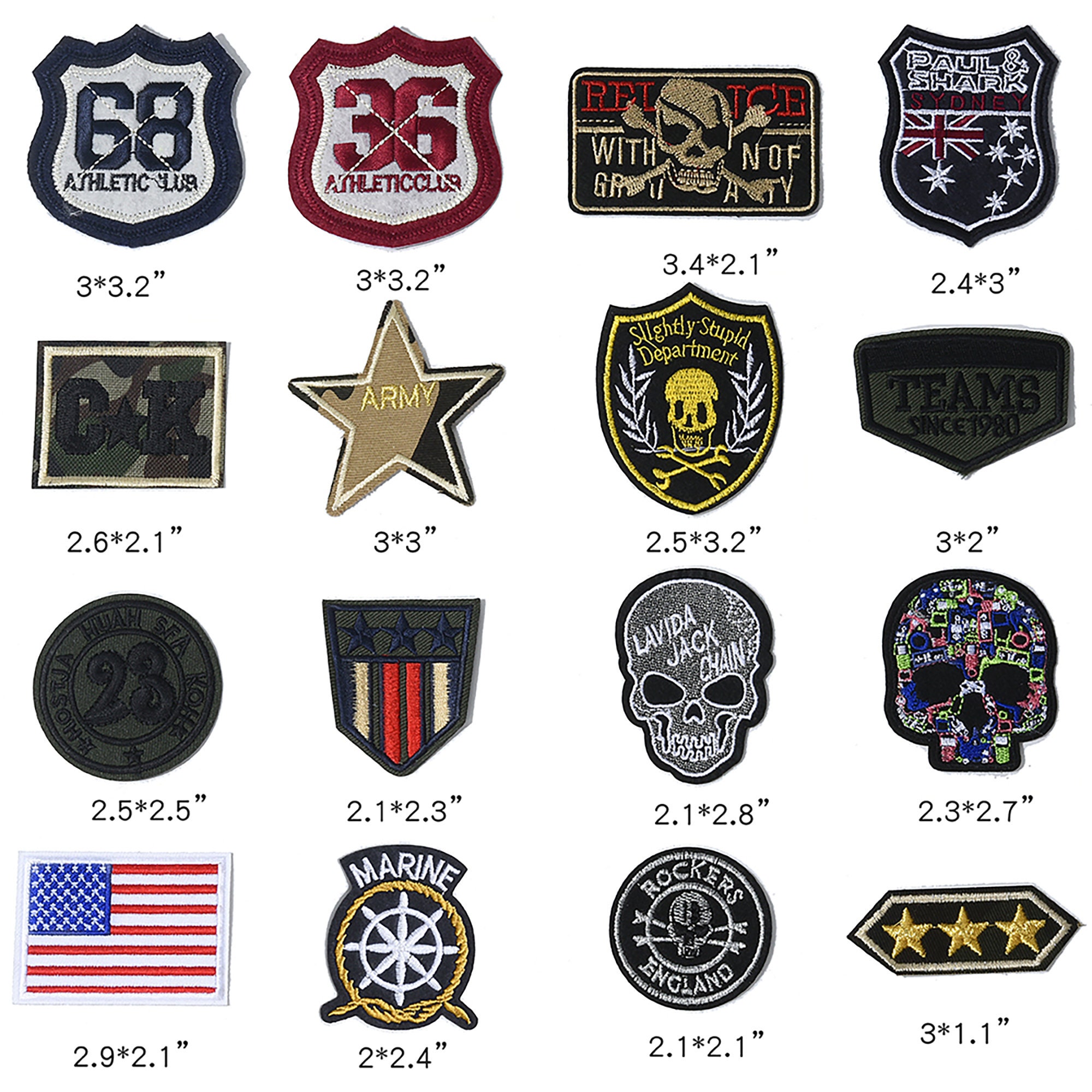 Tactical Patches Assorted Morale Military Adhesive Backing Etsy