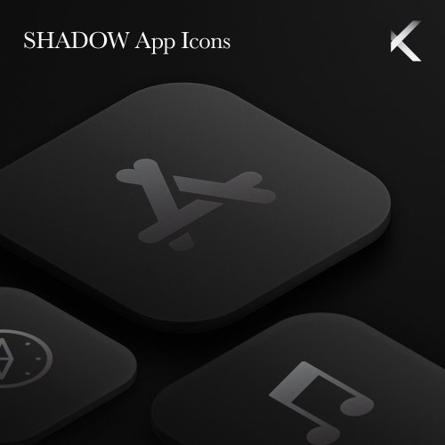 Ios 14 Iphone App Icons Black & Rose Aesthetic App Covers Etsy