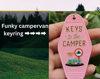 Funky camper sleutelhanger.