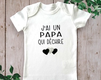 Bodie Personalized baby bodysuit "I have a Dad Who Tears"