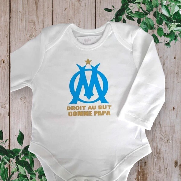 Bodie Baby-Body oder personalisiertes T-Shirt OM. Direkt auf den Punkt wie DAD oder mit dem Wort Ihrer Wahl