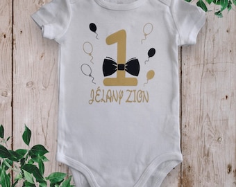 Bodie Body or personalized unisex t-shirt 1st birthday with the first name of your choice