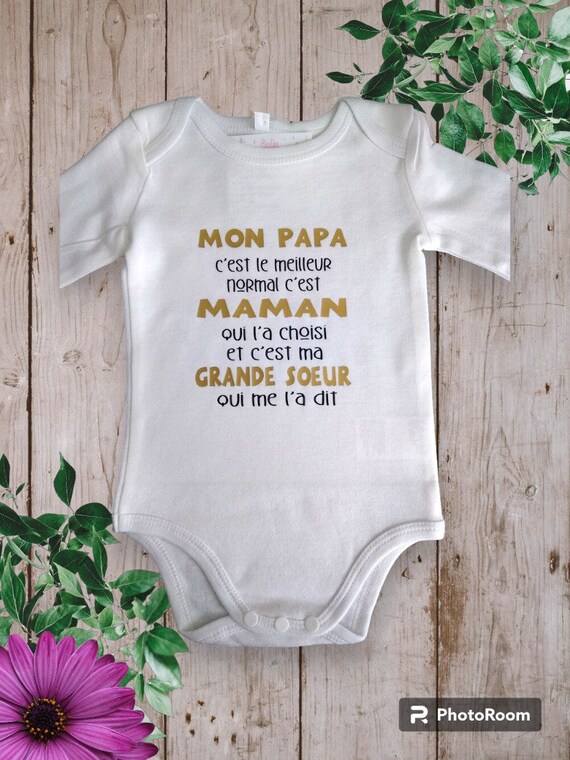 Body Personalizado Mi PAPA es el mejor normal fue MAMA quien lo eligio y fue mi hermana mayor quien me lo dijo o mi hermano mayor Etsy Mexico