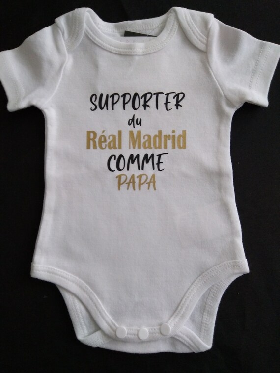 Bodys Body de bebé o camiseta personalizada Support del Real Madrid como  Papá o Padrino, Abuelo, Mamá -  España