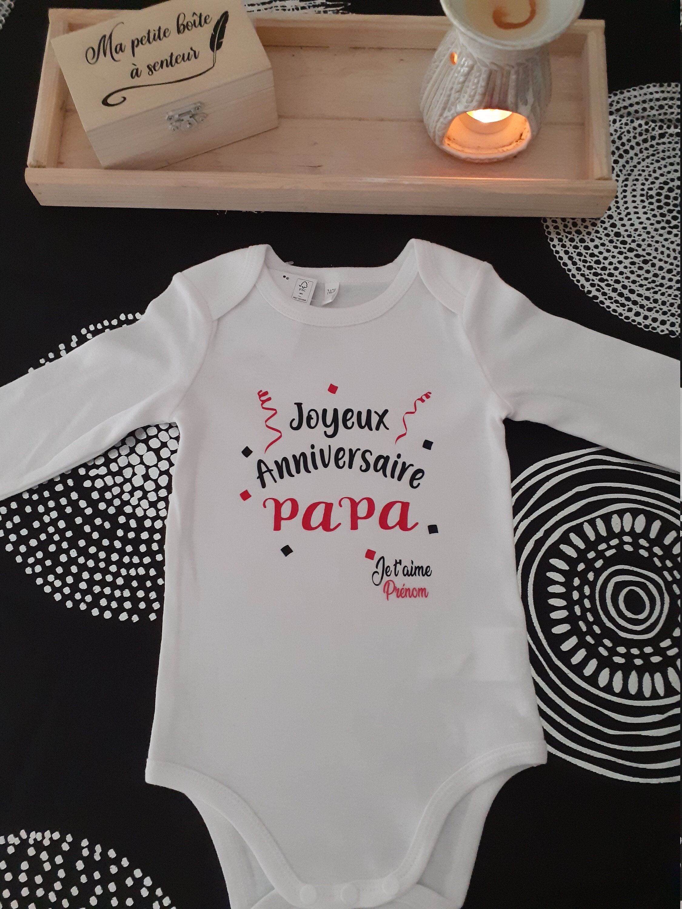 Joyeux anniversaire Papa Je t'aime Bavoir Bébé