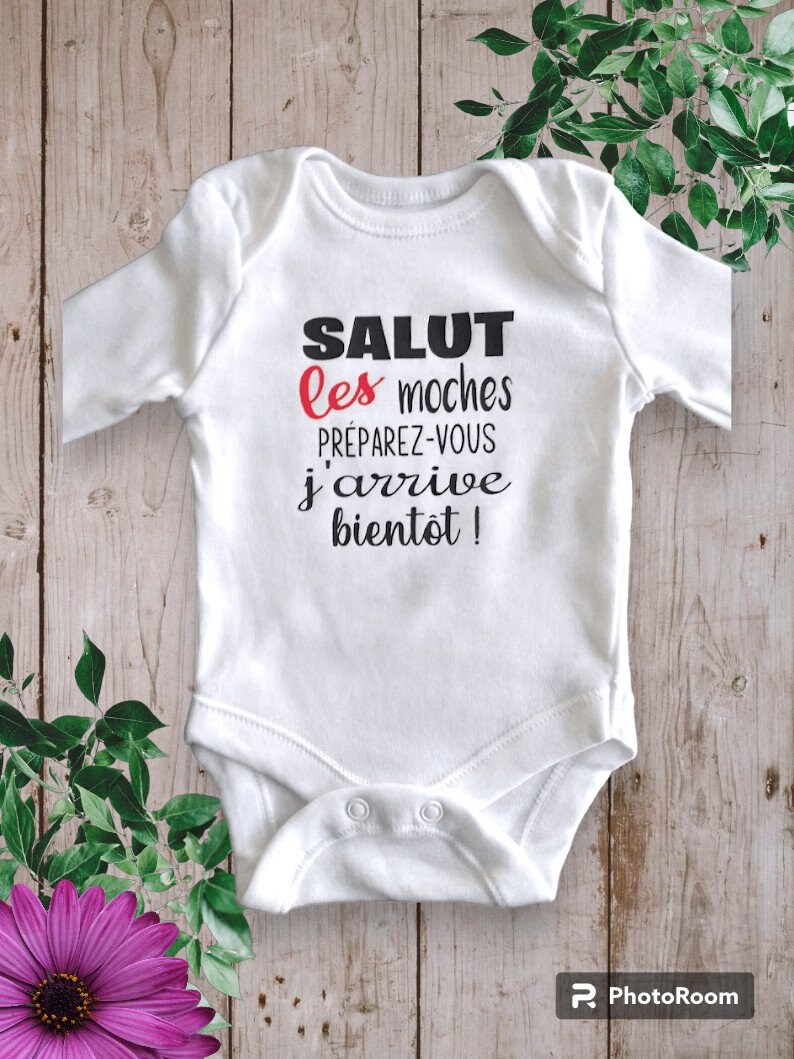 Bodies Body de bebe unisex de humor ideal para anunciar un embarazo Hola feos preparense que ya llego Etsy Mexico