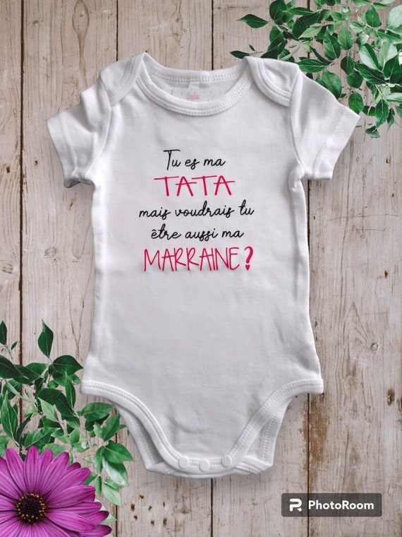 Body personalizado Eres mi TATA pero tambien te gustaria ser mi MADRINA Posibilidad de cambiar Tata por tio. y Madrina por Padrino. Etsy Mexico