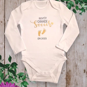 Personalized Unisex Body or T-Shirts Pregnancy Announcements &quot;Soon to be Big Sister in 2026 or Soon to be Big Brother in 2026&quot;