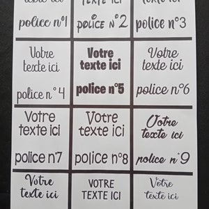 T-shirt enfant personnalisé avec le texte de votre choix sur le t-shirt et police d'écriture au choix image 3