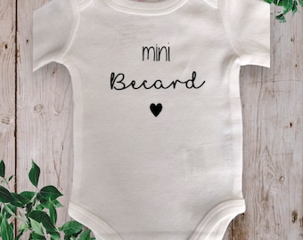 Personalized unisex baby bodysuit "Mini with the name of your choice"