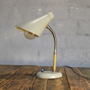 Vintage desk lamp, USSR table lamp