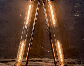 Vintage Industrielle Pendelleuchte aus poliertem Aluminium | 40" Fabriklampe Industrielle Pendelleuchte