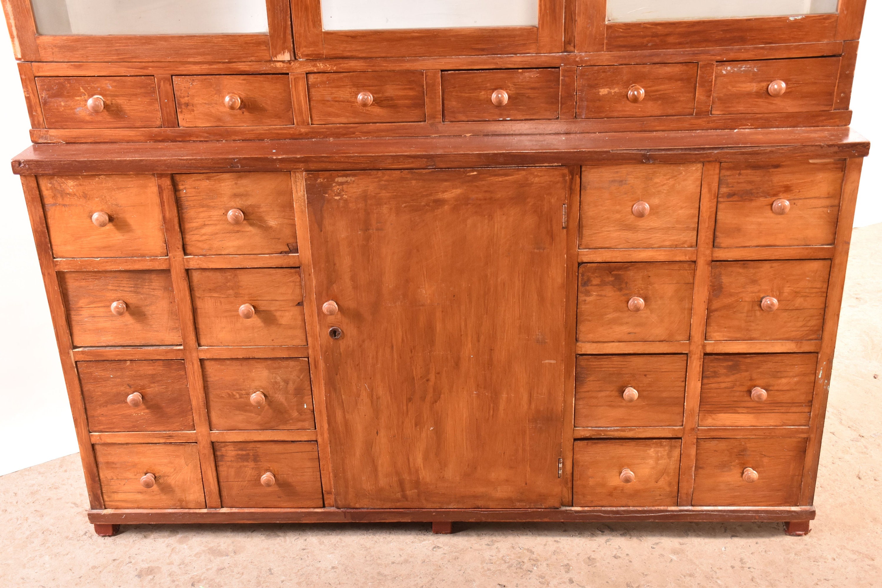 Vintage Apothecary Old Pharmacy Cupboard Antique Etsy