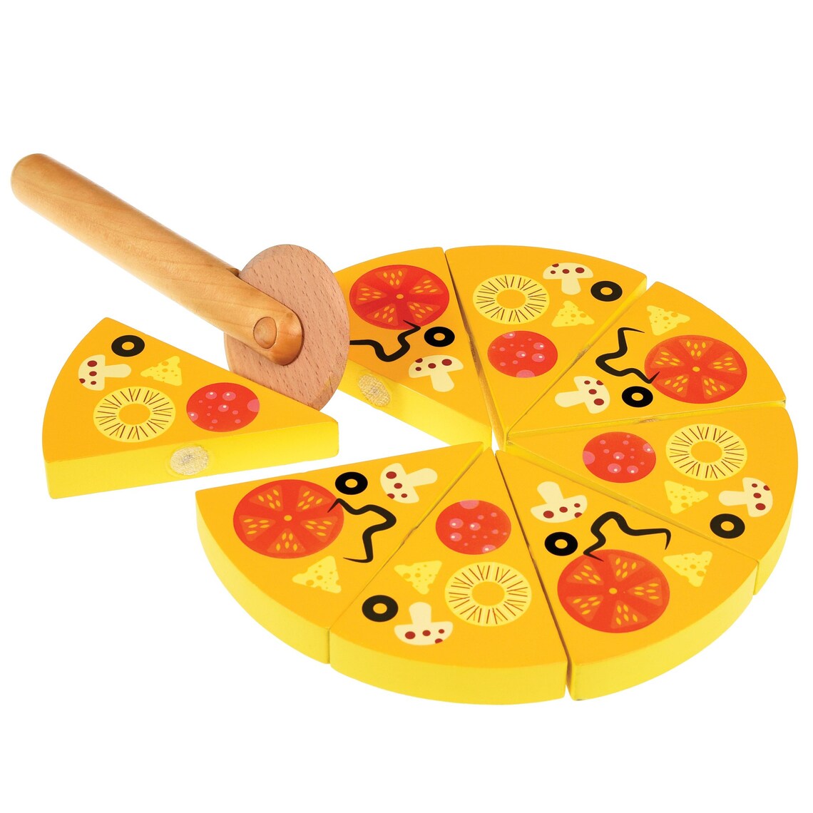 Wooden Toy Pizza in a Box Etsy