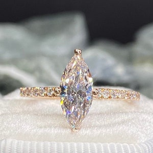 Marquise cut diamond ring, 1.00 carat diamond, engagement ring