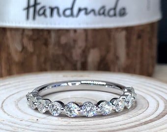 white  gold wedding band, diamond ring, engagement ring, anniversary ring, wedding ring,