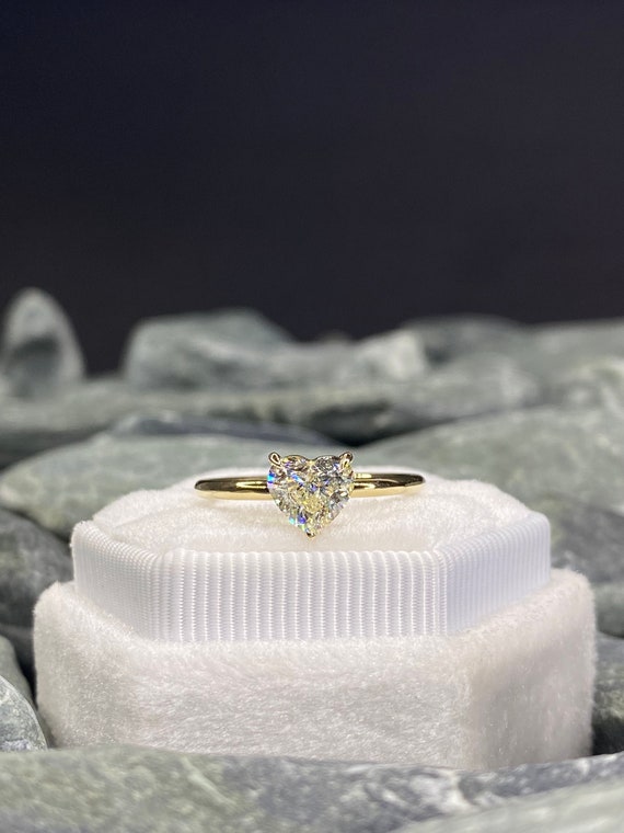 Heart Shape Diamond Ring - Noelle No. 3 – Segal Jewelry
