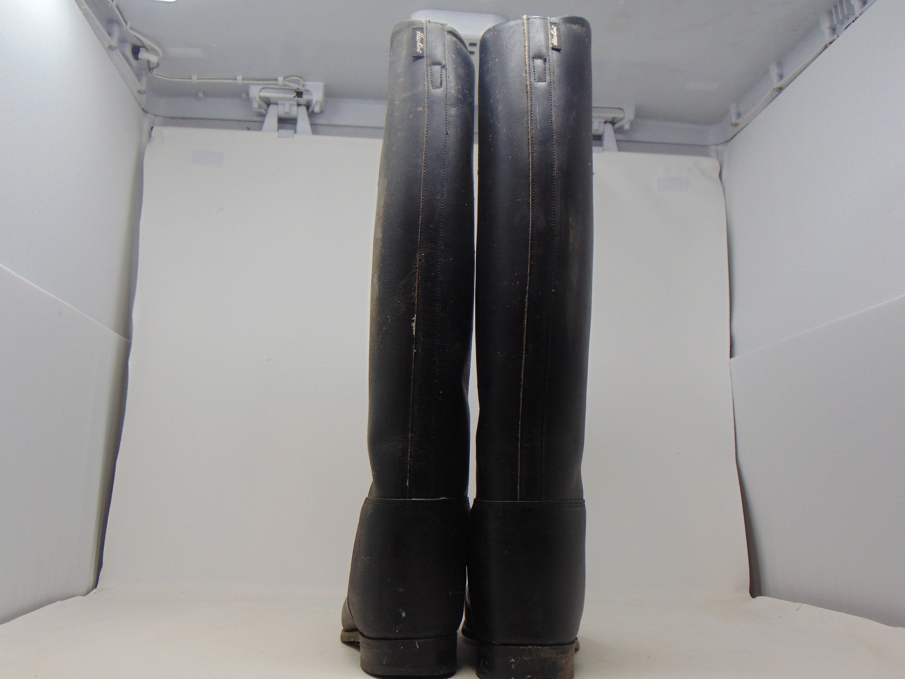 Bottes D'équitation Vintage Hawkins Royale - Cuir Noir - UK 5 - Made In England