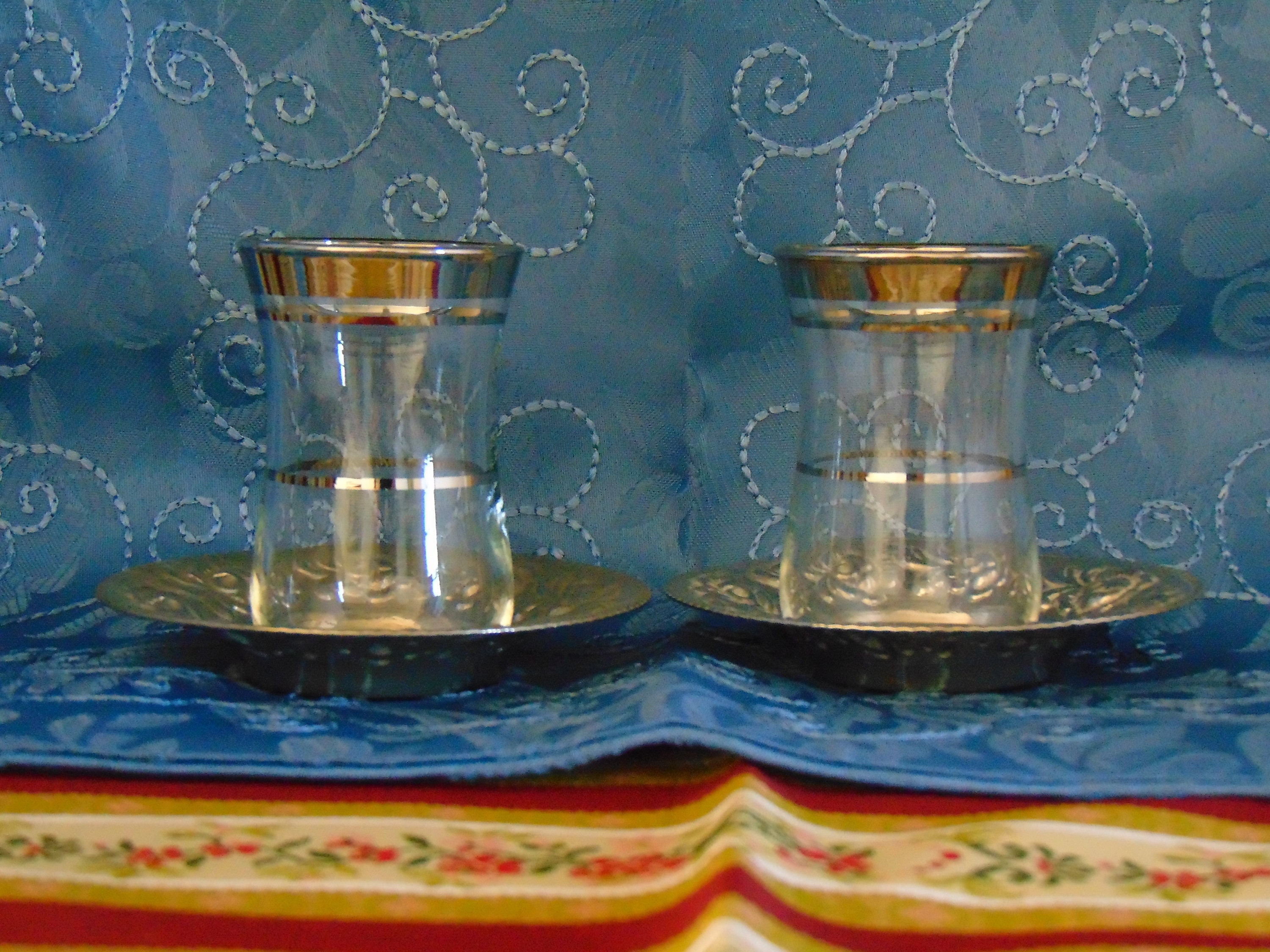 Verres à Thé Turc Classiques Set Thé Turc Topkapi 18 Pièces - 6 Verres, Soucoupes Et Cuillères à Café Transparents Service à Thé 18 Pièces